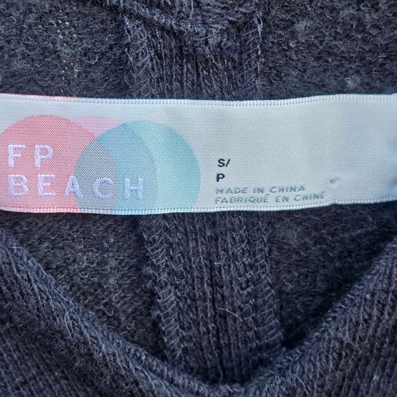 Free People FP Beach Black Knit Maxi Dress Small Oversized A-Line Sleeveless - Picture 13 of 16